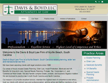 Tablet Screenshot of davisboydlaw.com